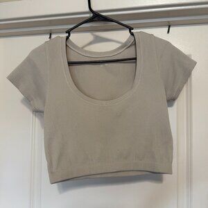 Aerie Offline | Ribbed Crop Top T-shirt | Women's | Small